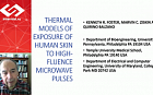 Thermal models of exposure of human skin to high-fluence microwave pulses