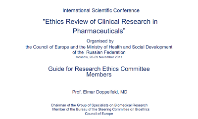 Руководство для членов Исследовательских Этических Комитетов