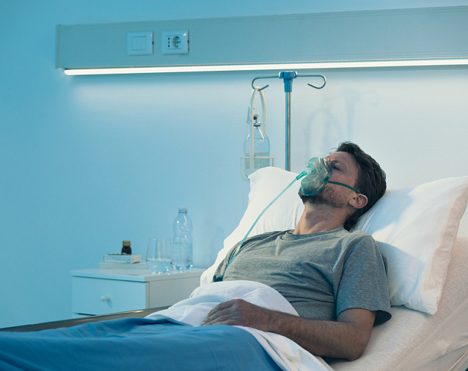 Длительная кислородотерапия при тяжелой гипоксемии